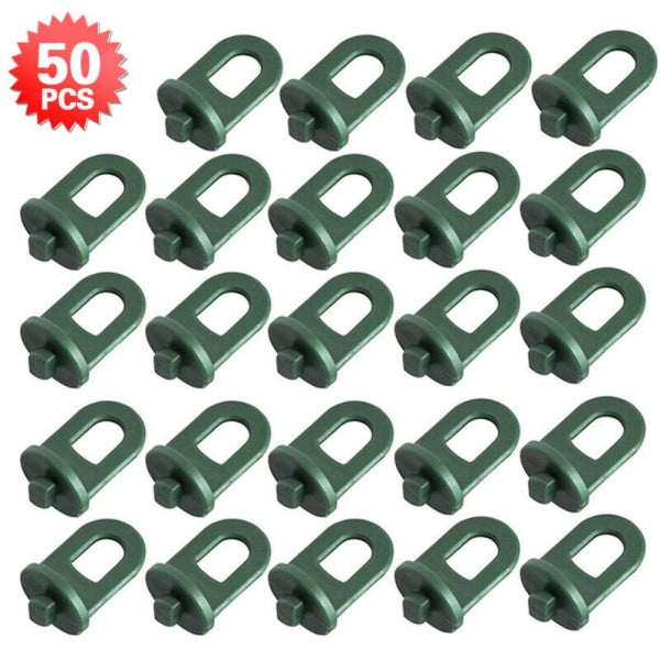 50pcs Greenhouse Plant Crop Clamps Greenhouse Hanging Clamp Crop Hooks