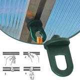 50pcs Greenhouse Plant Crop Clamps Greenhouse Hanging Clamp Crop Hooks - Extra Image