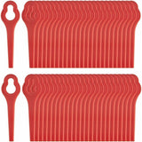 Pack of 50 compatible blades for Ferrex Aldi Far 20-i grass trimmer, replacement blades for cordless grass trimmers.