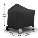 Weber Premium Performer Deluxe Grill Cover - ya - Front View