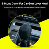 Ocean 2 x 6-Speed Car Silicone Gear Shift Knob Covers (Black and Grey)
