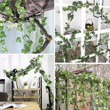 25 meters Ivy garland / Leaf garland - 2 m long Green - Extra Image
