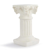White Roman Pillar Greek Pillar Statue Indoor and Outdoor Modern Style Mini Resin Decoration (1 pc, white) - Top-Down View