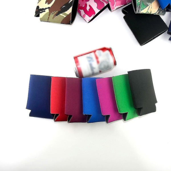 10pcs Neoprene Beer Can Coolers Drink Bottle Holders Insulation Sleeve