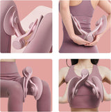 Thigh trainer pelvic floor trainer for women, hip trainer pelvic floor muscle trainer, butt trainer, for home legs, exercise equipment B - Close-Up Angle