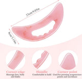 Large Gua Sha Massager, Lymphatic Drainage & Cellulite Massage for Legs, Face, Back & Pain Relief Pink-B - Front View