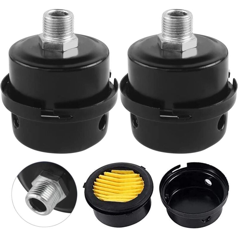 Pieces Air Filter Silencer, Air Compressor Filter Silencer, 3/8\" Air Compressor Filter 16mm