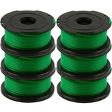 Pack of 6 spools of line for Black and Decker GL7033, GL8033, GL9035 grass trimmer, 6 m, - Front View