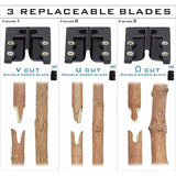Professional Grafting Scissors Garden Scissors Tree Grafting Pliers Garden Grafting Kit for Trees (Black Cloth Bag + Rubber Band + Membrane) - Side View