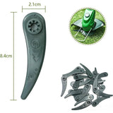 24-pack Bosch Grass Trimmer Blades for Bosch Durablade Art 23-18 LI Art 26-18 LI Grass Trimmers, Replacement Blades for Grass Trimmer. red Flat teeth