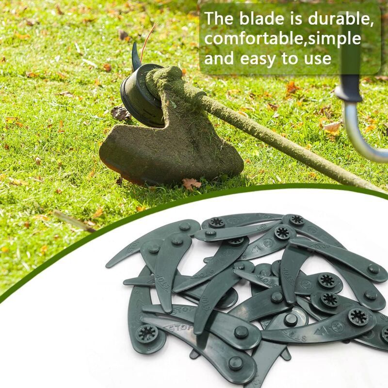 24-pack Bosch Grass Trimmer Blades for Bosch Durablade Art 23-18 LI Art 26-18 LI Grass Trimmers, Replacement Blades for Grass Trimmer. red Flat teeth