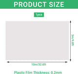 (Special Offer) 2x6m Polyethylene Greenhouse Film, Transparent, Extra Thick Garden Film for Foil Tunnels 10 m - Front View