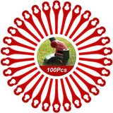 Pack of 100 Replacement Plastic Blades for Florabest LIDL FRTA 20 A1, FAT 18B3, FRT18A..DEBUNS Grass Trimmer - Side View
