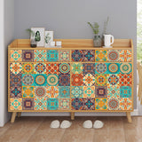 Waterproof Tile Stickers for Kitchen, Furniture, Table 15x15cm - 24 pcs - Top-Down View