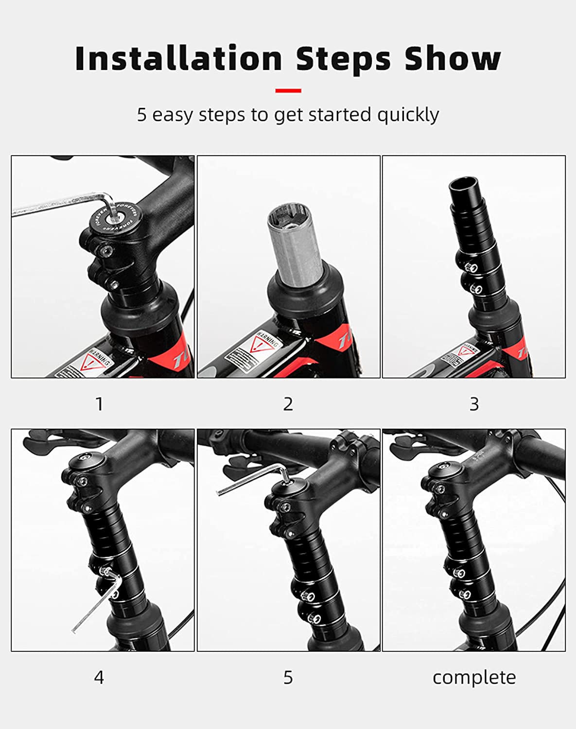INF bicycle handlebar extension black