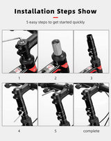 INF bicycle handlebar extension black - Close-Up Angle