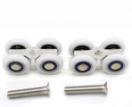 Set of 2 rollers for sliding glass doors