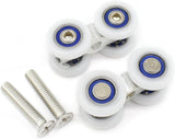 Set of 2 rollers for sliding glass doors - 45-Degree Angle