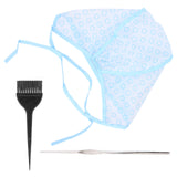 Hair Cap for Curls, Reusable Curl Cap with Hair Dyeing Brushes and Needle - Front View