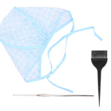 Hair Cap for Curls, Reusable Curl Cap with Hair Dyeing Brushes and Needle - Top-Down View
