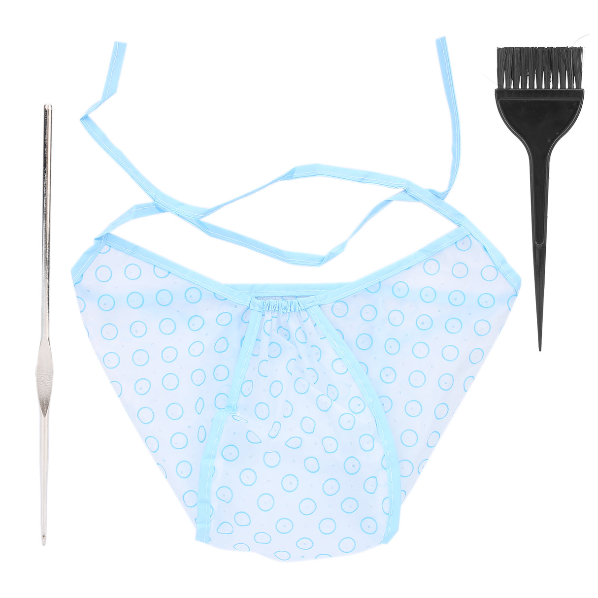 Hair Cap for Curls, Reusable Curl Cap with Hair Dyeing Brushes and Needle