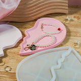 Heart Tray Mold – Jewelry Tray Mold Silicone, Jewelry Holder Resin Mold, Epoxy Resin Casting Mold, Jewelry Tray Dishes for Jewelry Storage - Front View