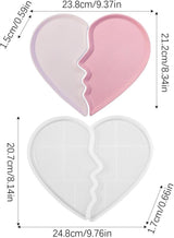 Heart Tray Mold – Jewelry Tray Mold Silicone, Jewelry Holder Resin Mold, Epoxy Resin Casting Mold, Jewelry Tray Dishes for Jewelry Storage - 45-Degree Angle