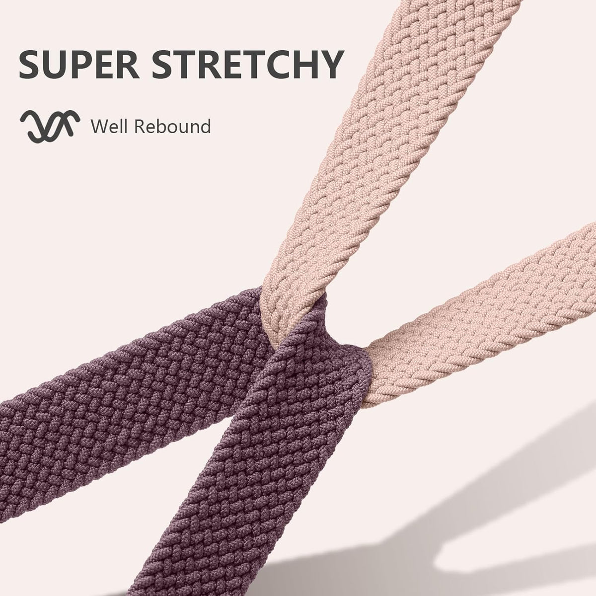 Elastic Braided Nylon Sport Strap for Fitbit Versa - Compatible Straps (Sense/Sense 2)