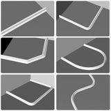 Shower Threshold / Water Barrier – Self-Adhesive Shower Strip – 2m Black - Rear View