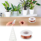 20 m copper wire for gardening and plants, pure copper wire for air plant stands and vegetable growing - Front View