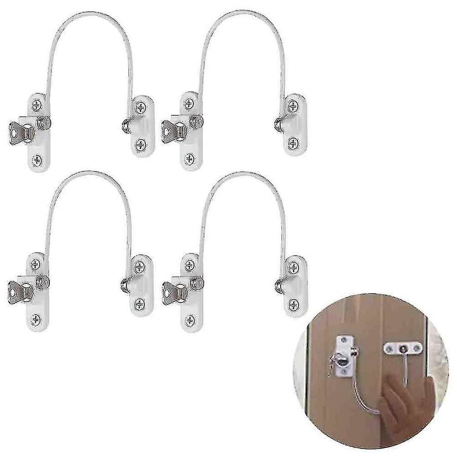 pcs Window Limiter, Window Limiter, Childproof Window Lock, Window Lock, Door Lock - White