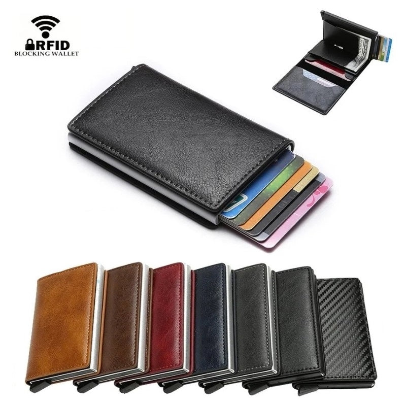 Card Holder with RFID & NFC Protection - Choose your color! Dark blue Dark blue