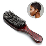 Hairbrush, 100% Boar Bristle, Soft Natural Boar Bristle for Women, Men and Kids, Daily Use, 360 Wave Brush for All Purposes