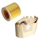 vacuum cleaner bags compatible with Kärcher WD3 Premium vacuum cleaner, 1 filter