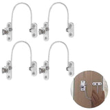 pcs Window Limiter, Window Stopper, Childproof Window Lock, Window Lock, Door Lock - Black - Top-Down View
