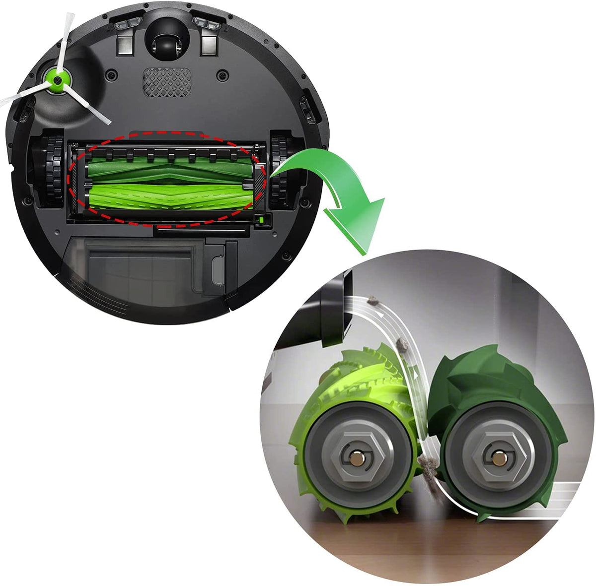 INF Accessories for robot vacuum cleaners iRobot Roomba i7, i7+, E5, E6, i6, i3, i3+ 16 parts 16 parts