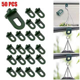 Greenhouse Clamps Set of 50 with Extra Strong Grip and Eyelets - The Best Trellis and Plant Holder for Your Greenhouse - Greenhouse Accessories - Front View