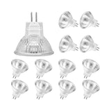 MR11 Halogen Bulbs (12-pack), GU4 Halogen Bulbs 12V 20W, MR11 GU4 Dimmable Bulbs for Ceiling Lighting - Perfect