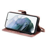 Compatible with Samsung S22 Magnetic 2-in-1 Phone Case/Wallet - Pink Pink gold Pink gold - Rear View