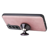 Compatible with Samsung S22 Magnetic 2-in-1 Phone Case/Wallet - Pink Pink gold Pink gold - Extra Image