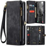 CaseMe Multi-Slot 2 in 1 Wallet Case Galaxy S25 Black