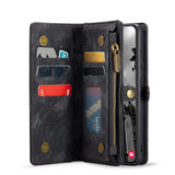 CaseMe Multi-Slot 2 in 1 Wallet Case Galaxy S25 Black