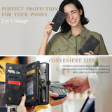 CaseMe Multi-Slot 2 in 1 Wallet Case Galaxy S25 Black