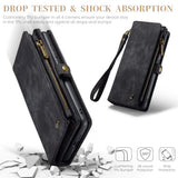 CaseMe Multi-Slot 2 in 1 Wallet Case Galaxy S25 Black