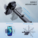 Car Phone Holder [Military Suction] Car Phone Holder 360° Suction Cup Fixed Car Phone Dashboard Portable Car Holder Universal Car GPS_max - Top-Down View