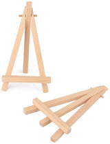 10 pcs Mini easels, wooden board display, photo memo holder, place card holder, 9*16 cm - Top-Down View
