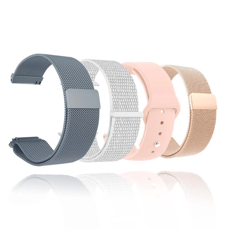 18mm 20mm 22mm Metal Bracelet for Garmin Vivoactive 3 4 4s Band Watch Venu 2 2s SQ Forerunner 645 Bracelet Silicone Loop Nylon Wrist Metal Vintage Metal Vintage 22MM