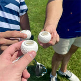 pcs Golf Ball Shaped Shot Glasses Golf Ball Shot Glasses Cool Golf Ball Shot Glasses Perfect Gift for Golf Enthusiasts - Front View