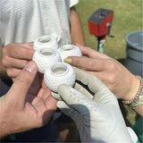 pcs Golf Ball Shaped Shot Glasses Golf Ball Shot Glasses Cool Golf Ball Shot Glasses Perfect Gift for Golf Enthusiasts - Side View
