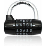 Combination Lock, Code Lock, Waterproof and Rustproof Combination Lock for Families, Schools, Businesses, Cabinets and Other Places (5 Letter Lock)